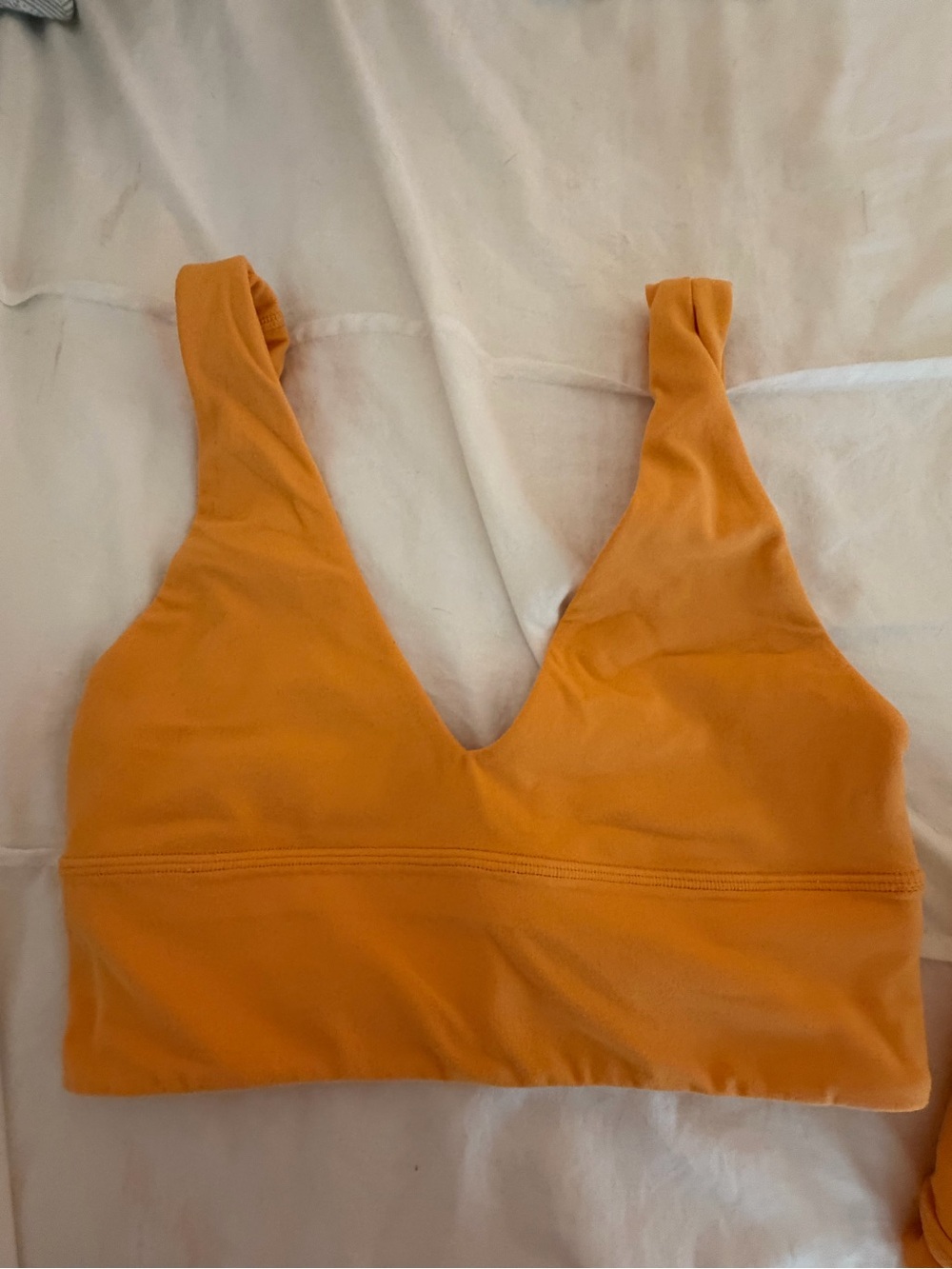 Lululemon Orange Align V-Neck Sports Bra Size 2 & Align 28’ Size 4 Legging Set - Picture 5 of 9